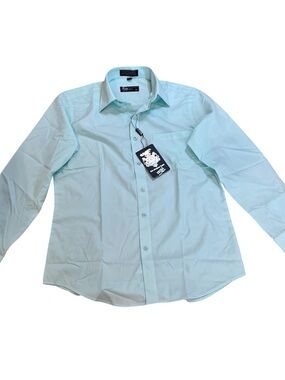NWT Exposure Mint Green Dress Shirt Men's 14 1/2 , 32/33 Pastel Button Up Formal